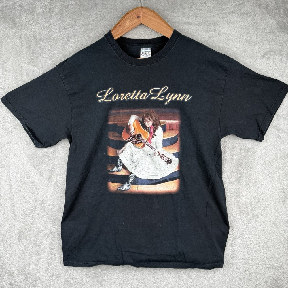 Loretta Lynn T-Shirt Womens L Graphic Concert Tee Double Sided Country Music